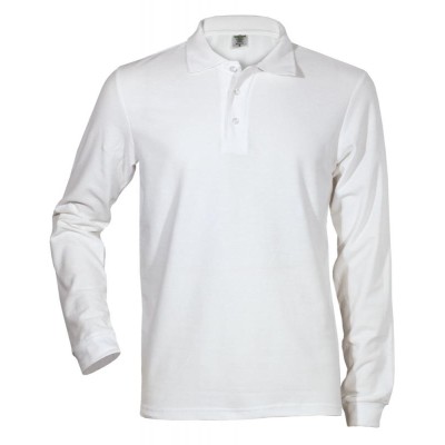 Ανδρικό Polo μακρυμάνικο WHITE