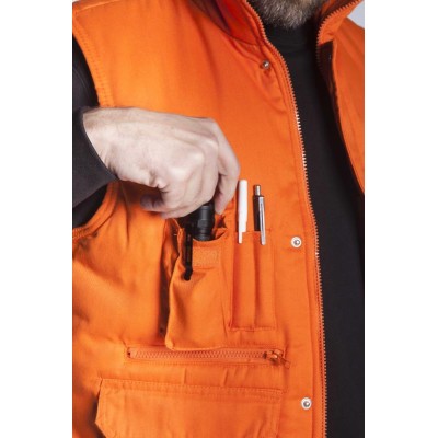 Γιλέκο υφασμάτινο με επένδυση 3XL Γιλέκο υφασμάτινο με επένδυση 3XL